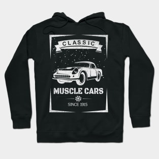 Vintage Classic Muscle Car - Vintage Distressed Design Hoodie